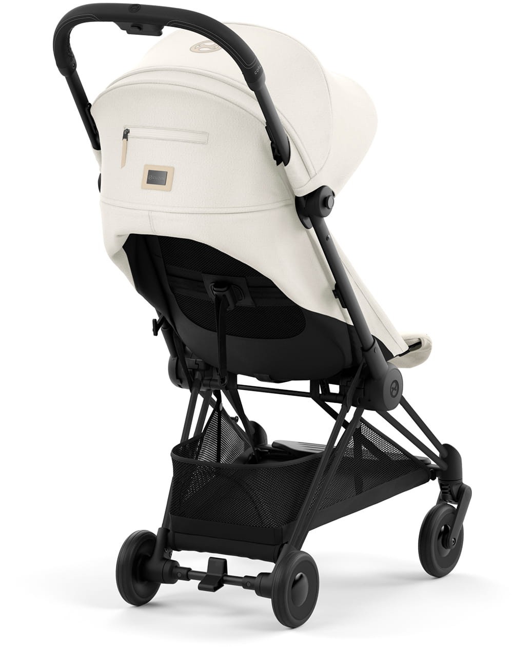 Коляска CYBEX Coya Matt Black / Off White + Бампер +Дождевик