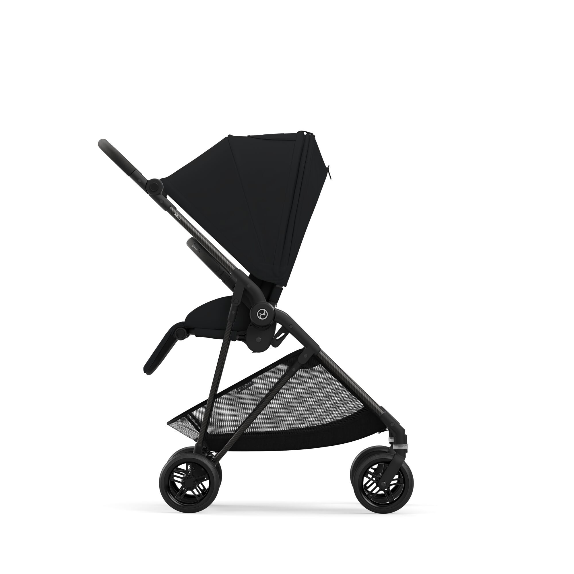 Коляска прогулочная Cybex Melio Carbon Magic Black с дождевиком
