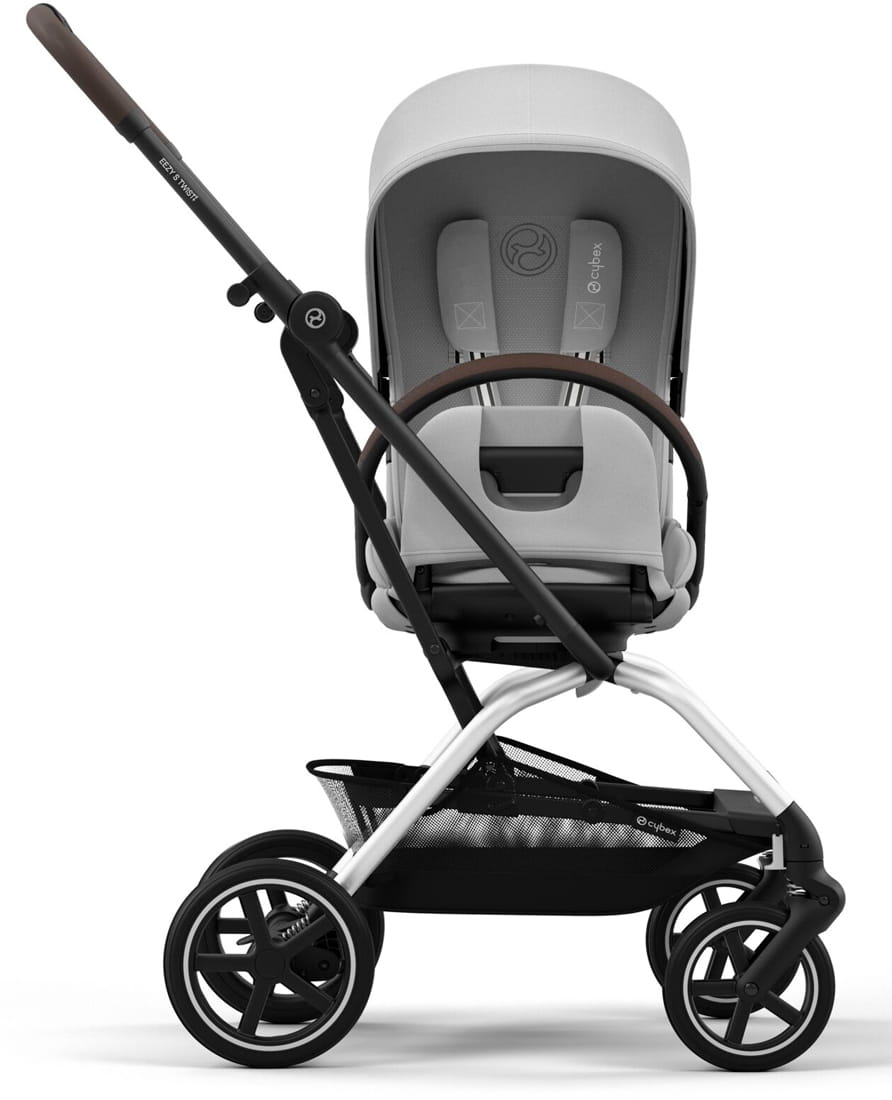 Коляска Cybex Eezy S Twist+ 2 SLV Fog Grey (2025) с дождевиком и бампером