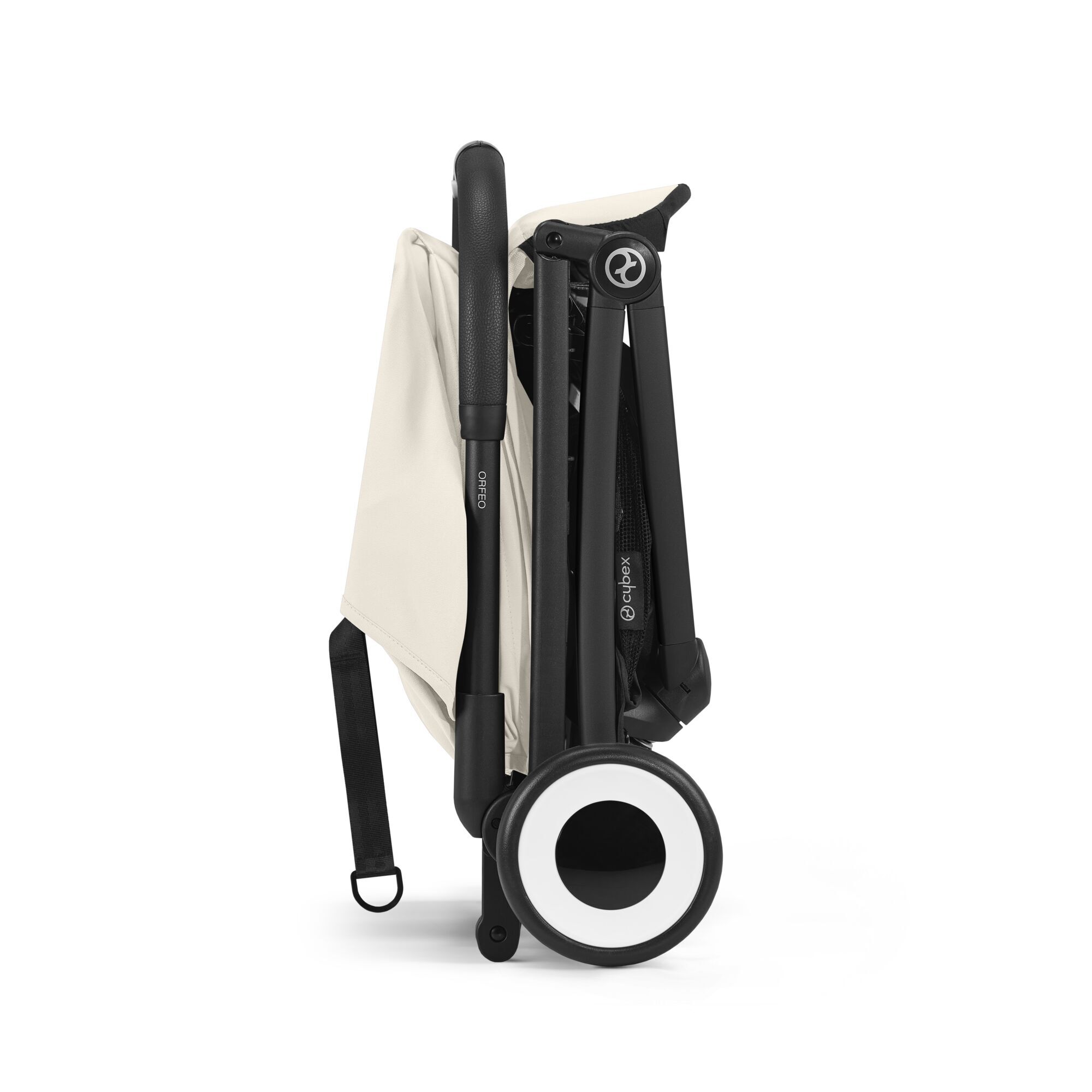 Прогулочная коляска Cybex Orfeo с дождевиком и бампером, BLK Canvas White