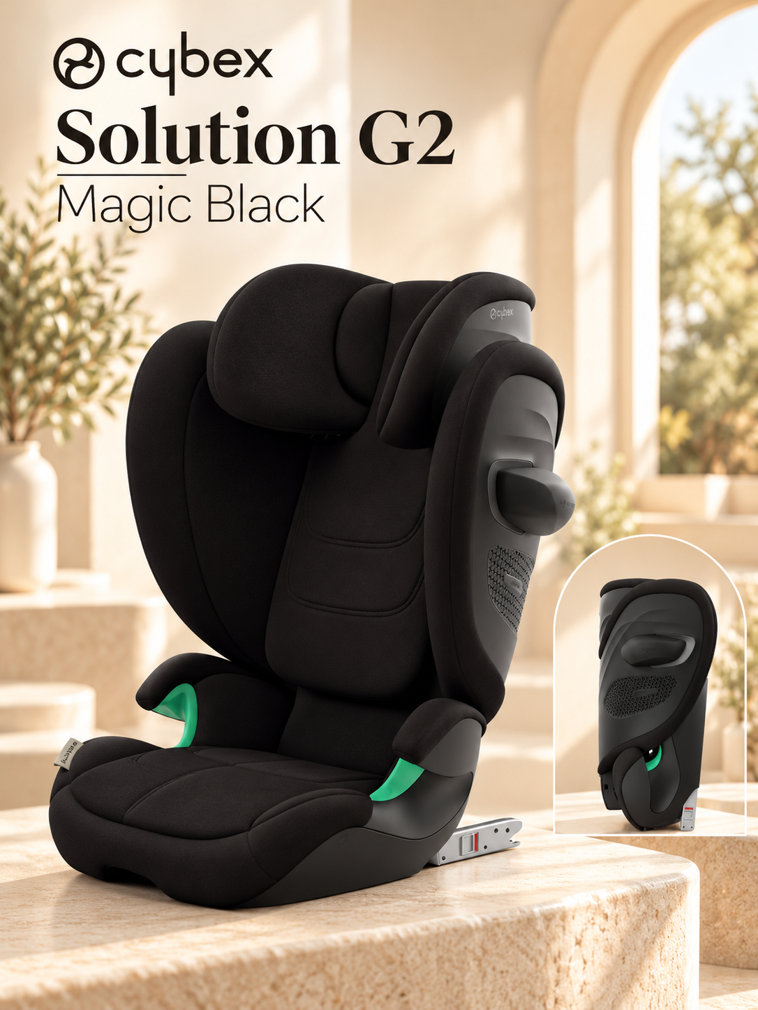 Детское автокресло Cybex Solution G2 Magic Black с IsoFix