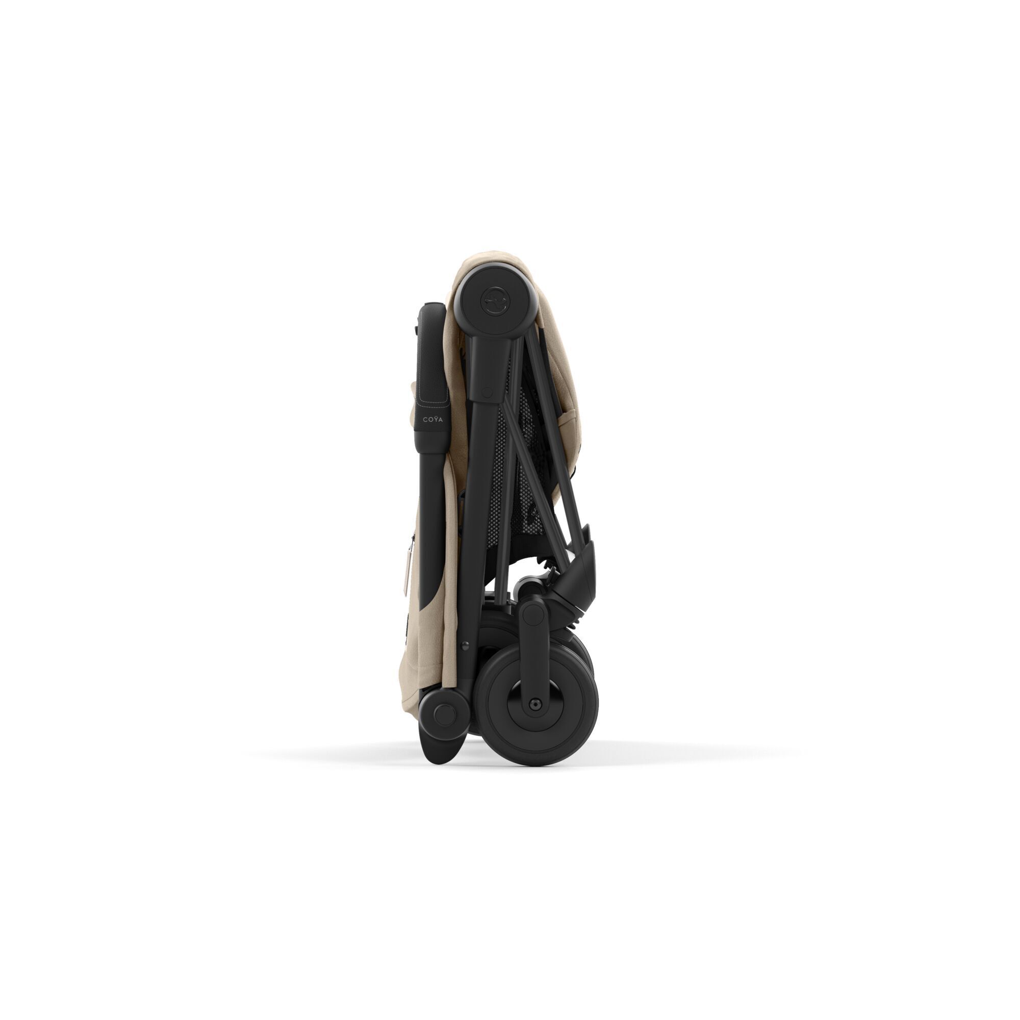 Коляска CYBEX Coya Matt Black / Cozy Beige + Бампер + Дождевик