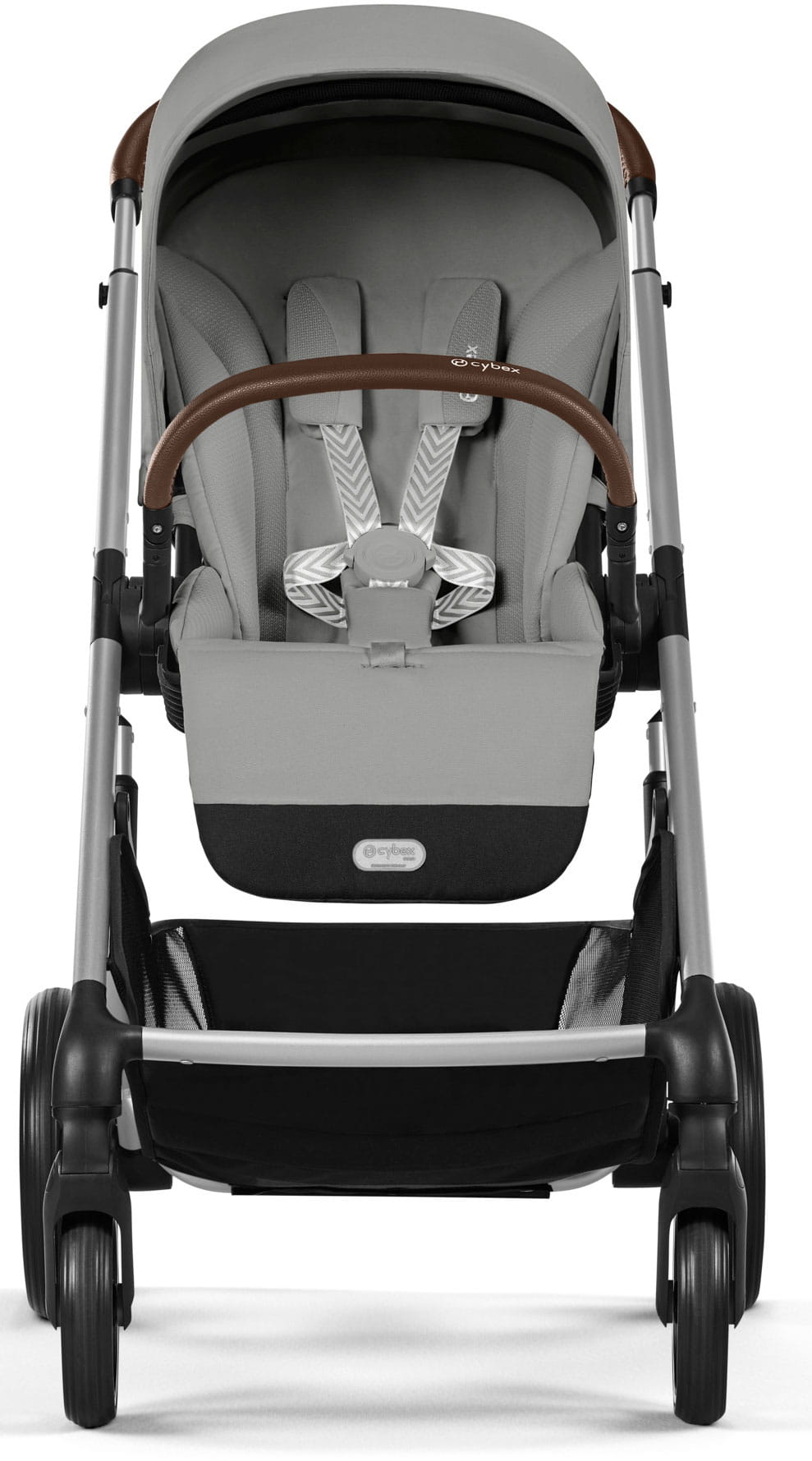 Коляска прогулочная Cybex Balios S LUX NEW 2025 Stone Grey с накидкой для ног и дождевиком