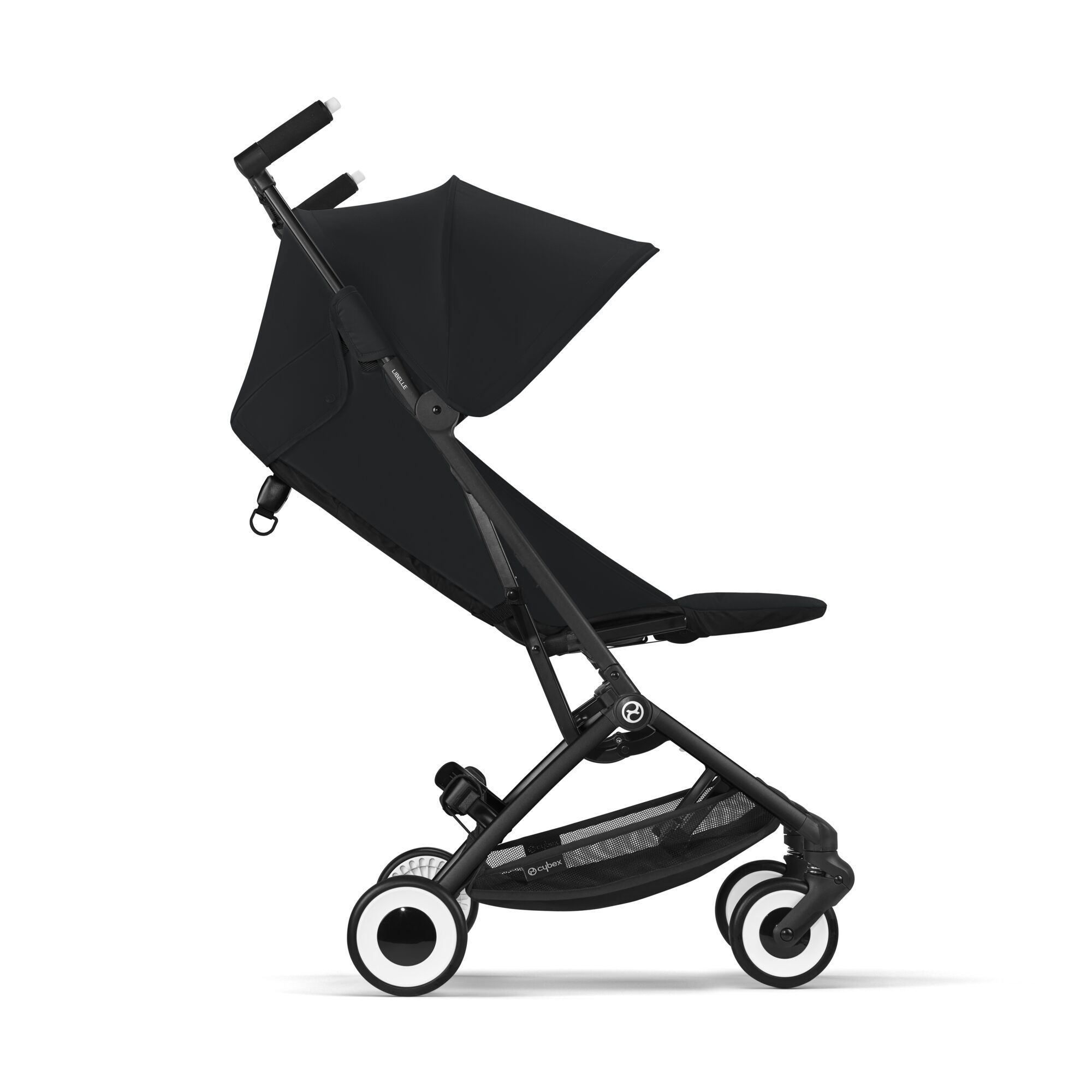 Детская коляска CYBEX Libelle BLK Magic Black с дождевиком и бампером