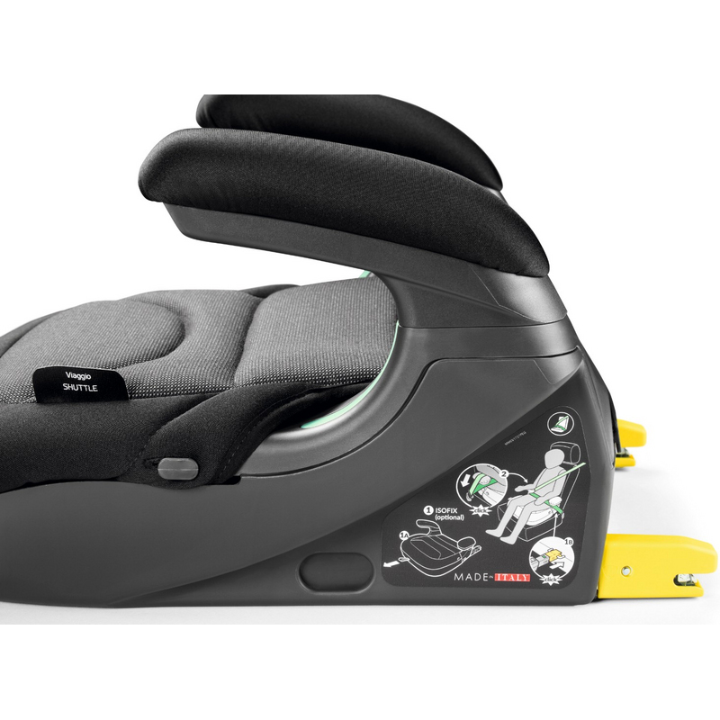 Автокресло-бустер Peg Perego Viaggio i-Size Shuttle Crystal Black (черный с темно-серым)