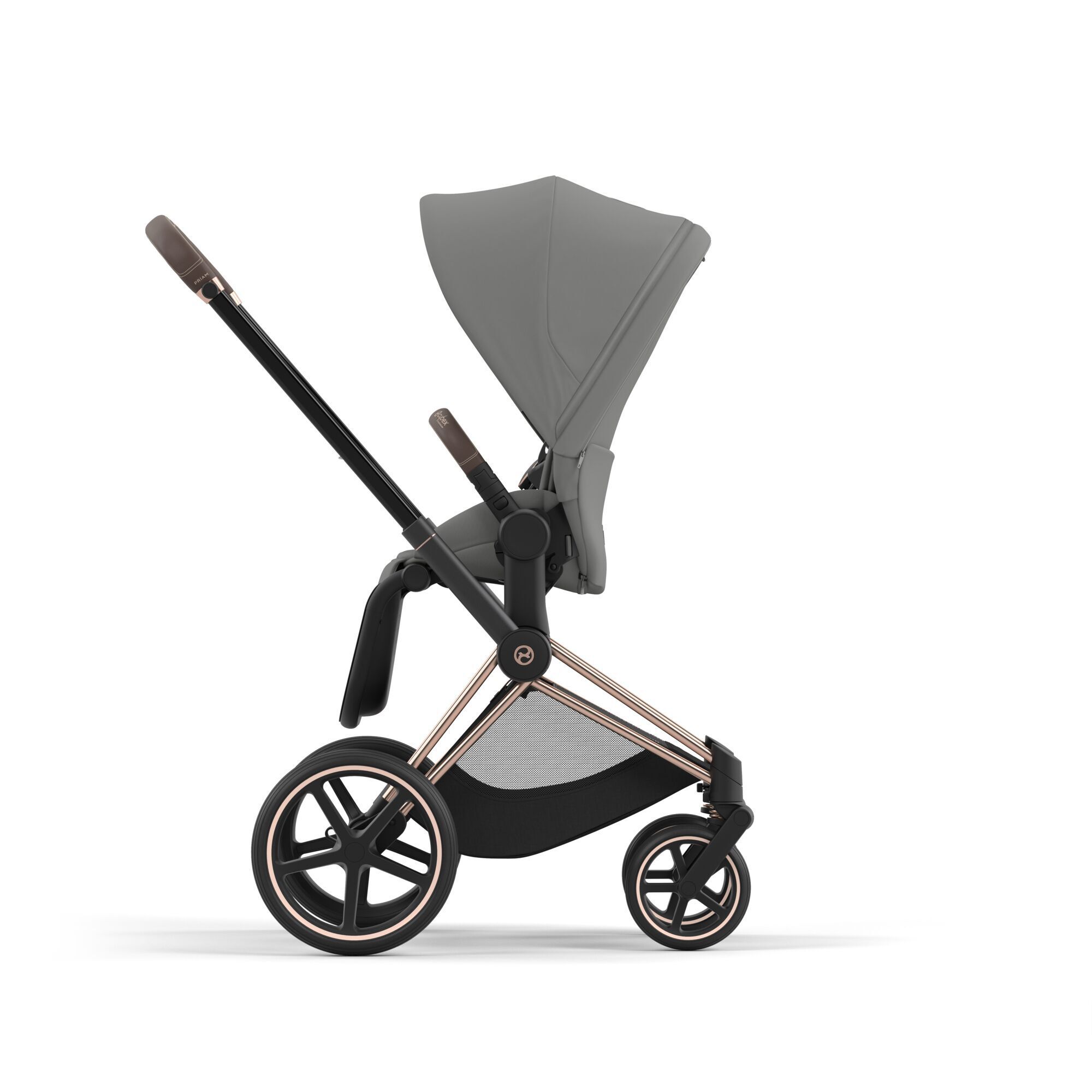 Коляска CYBEX Priam IV Rosegold 2 в 1 Mirage Grey