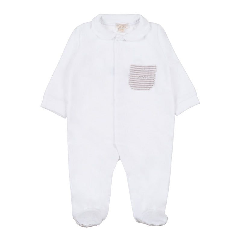 Комбинезон Nanan с карманом Белый 3 мес