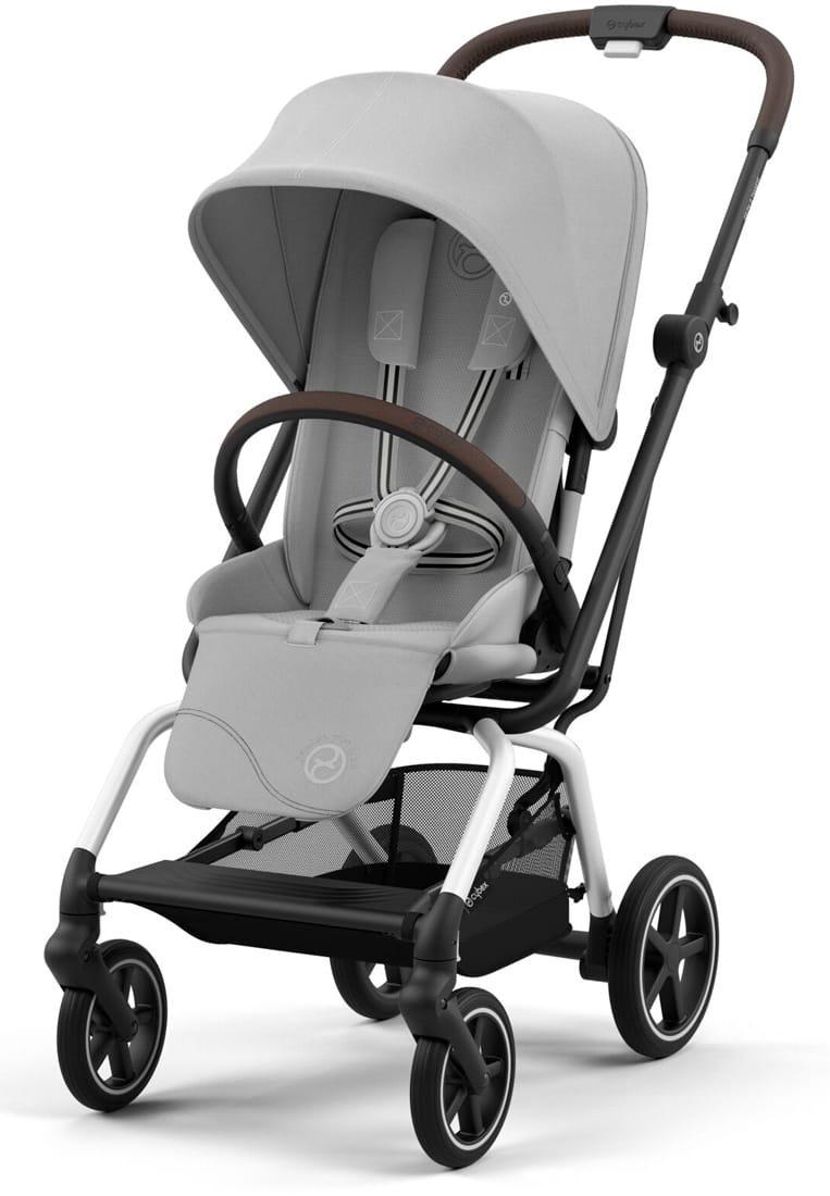 Коляска Cybex Eezy S Twist+ 2 SLV Fog Grey (2025) с дождевиком и бампером
