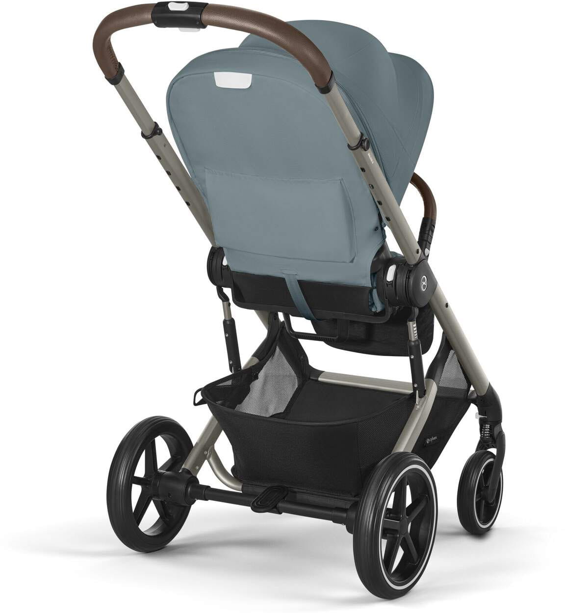 Коляска прогулочная Cybex Balios S LUX NEW 2025 Stormy Blue с накидкой для ног и дождевиком