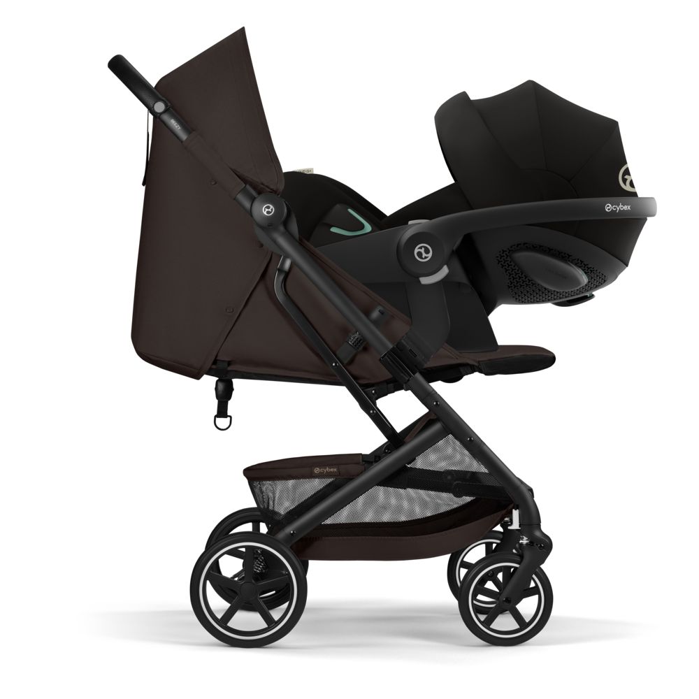 Коляска Cybex Beezy Magic Black 2026 с бампером и дождевиком
