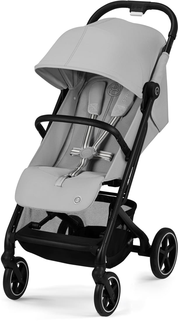 Коляска Cybex Beezy Fog Grey 2026 с бампером и дождевиком