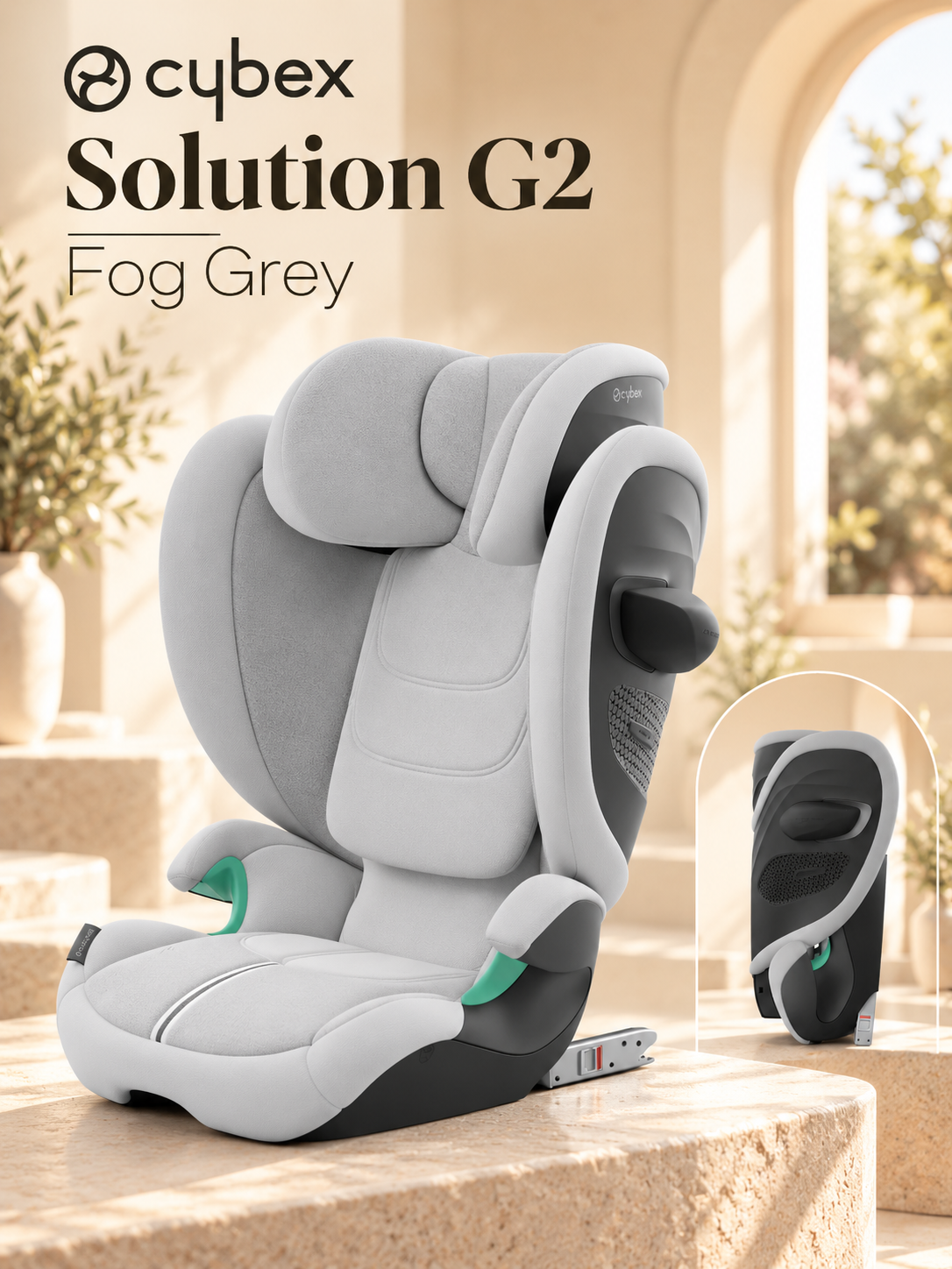 Детское автокресло Cybex Solution G2 Fog Grey с IsoFix