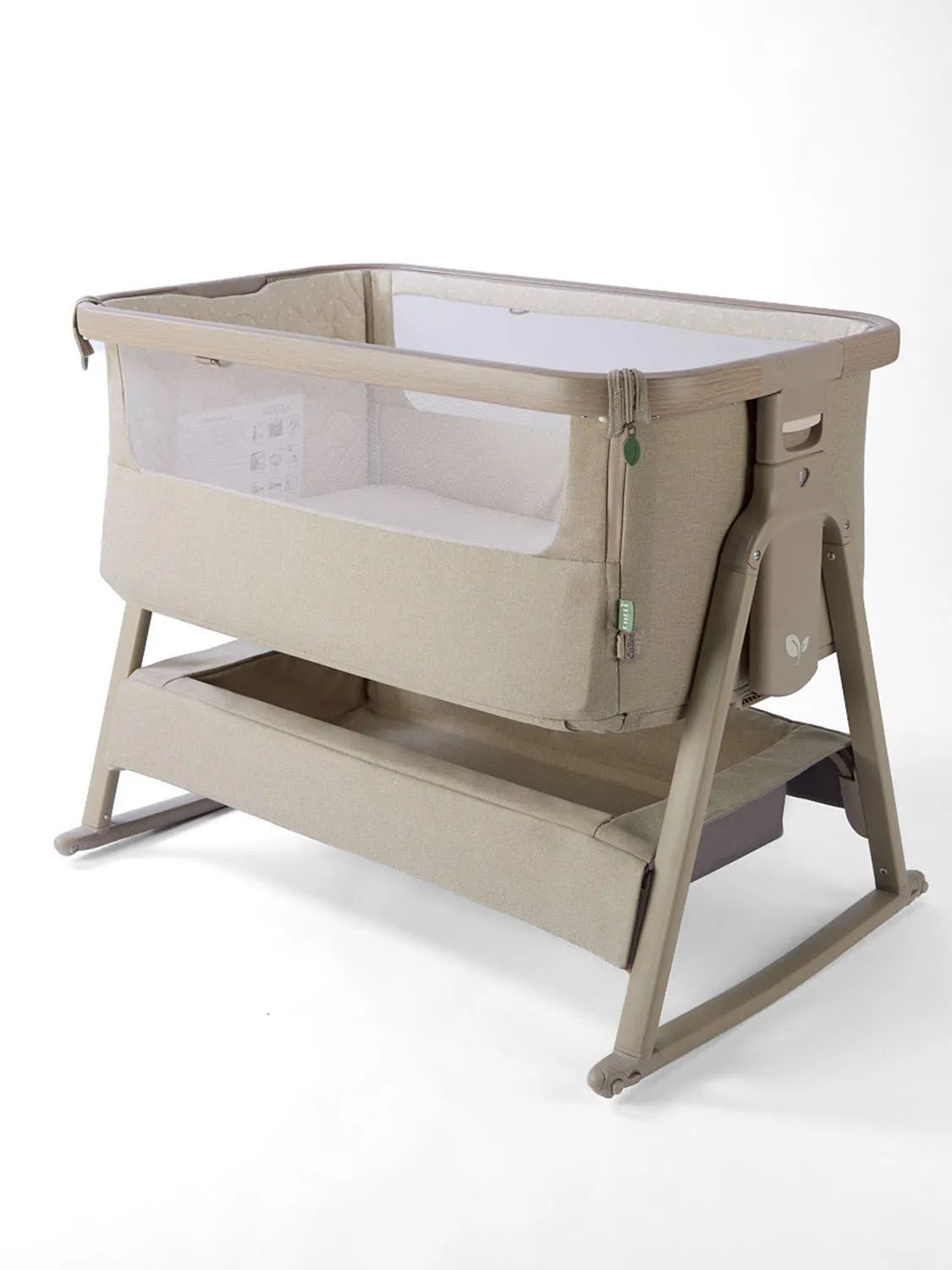 Кровать (колыбель) Tutti Bambini CoZee Air 2 51х80,5 см Орех/Какао (Soft Walnut and Cocoa) c колесами и качалкой 211207/3776