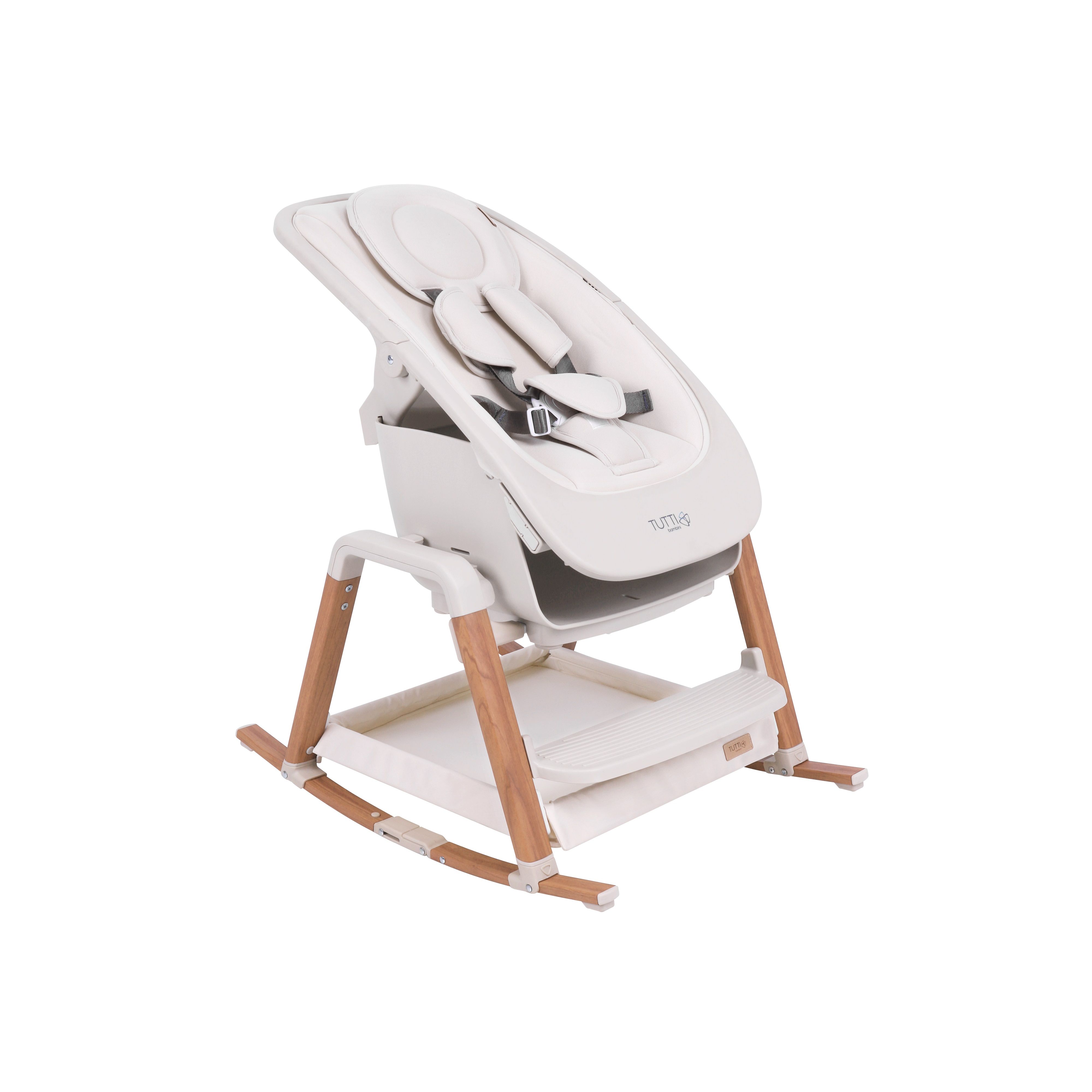 Стул Tutti Bambini для кормления High chair NOVA Complete Ecru/Scandinavian Walnut 611010/7508B