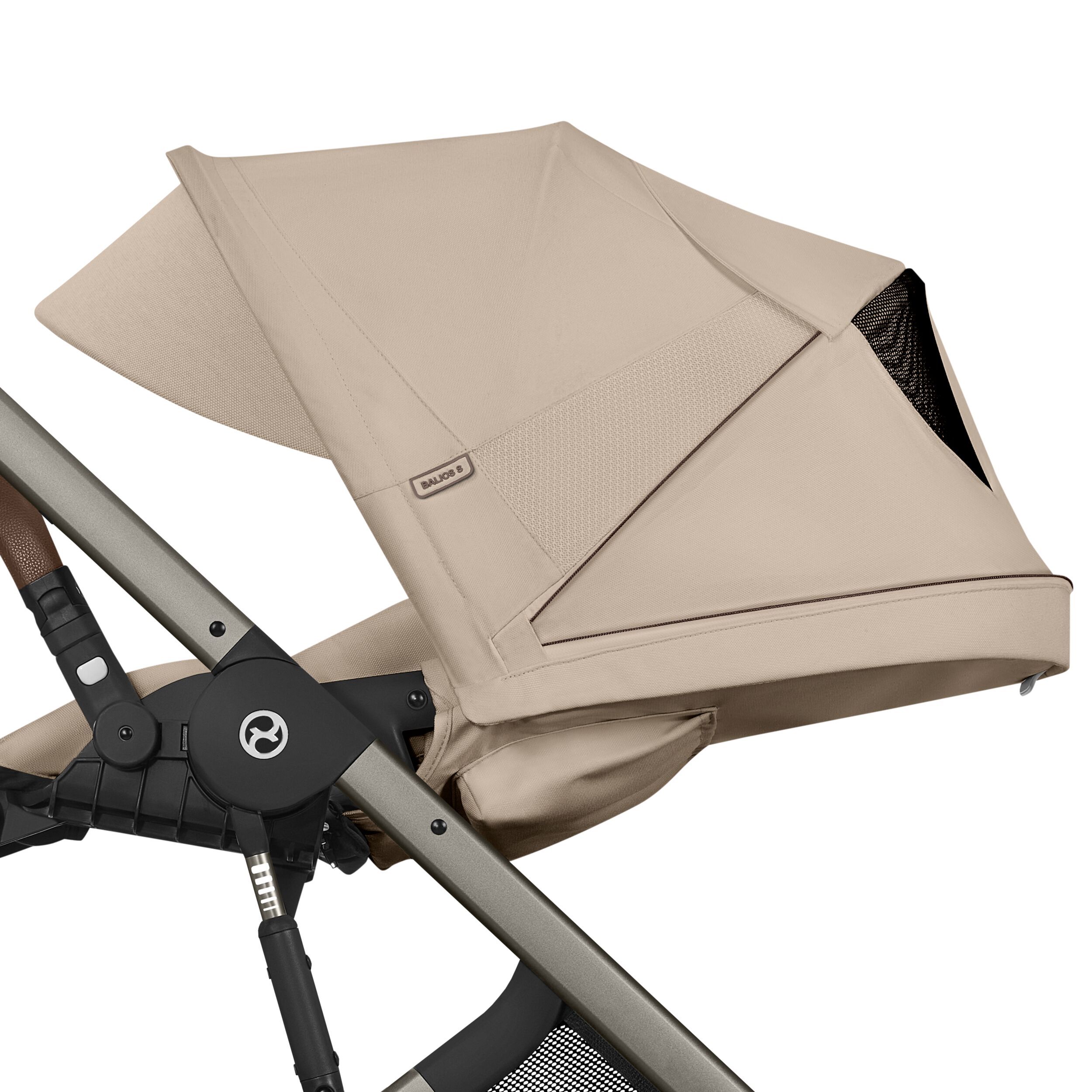 NEW Коляска Cybex Balios S LUX 2026 Almond Beige с дождевиком