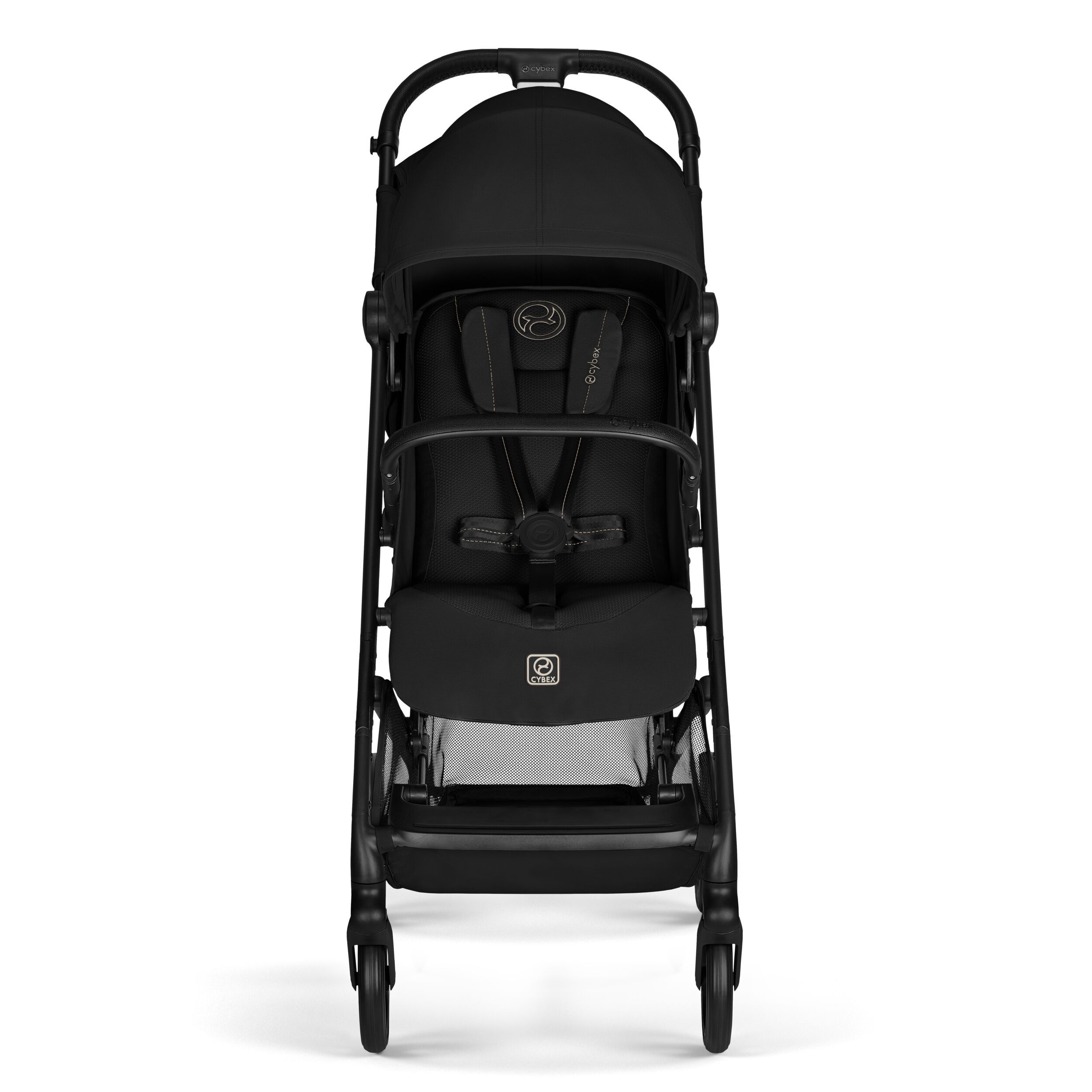 Коляска Cybex Beezy Magic Black 2026 с бампером и дождевиком