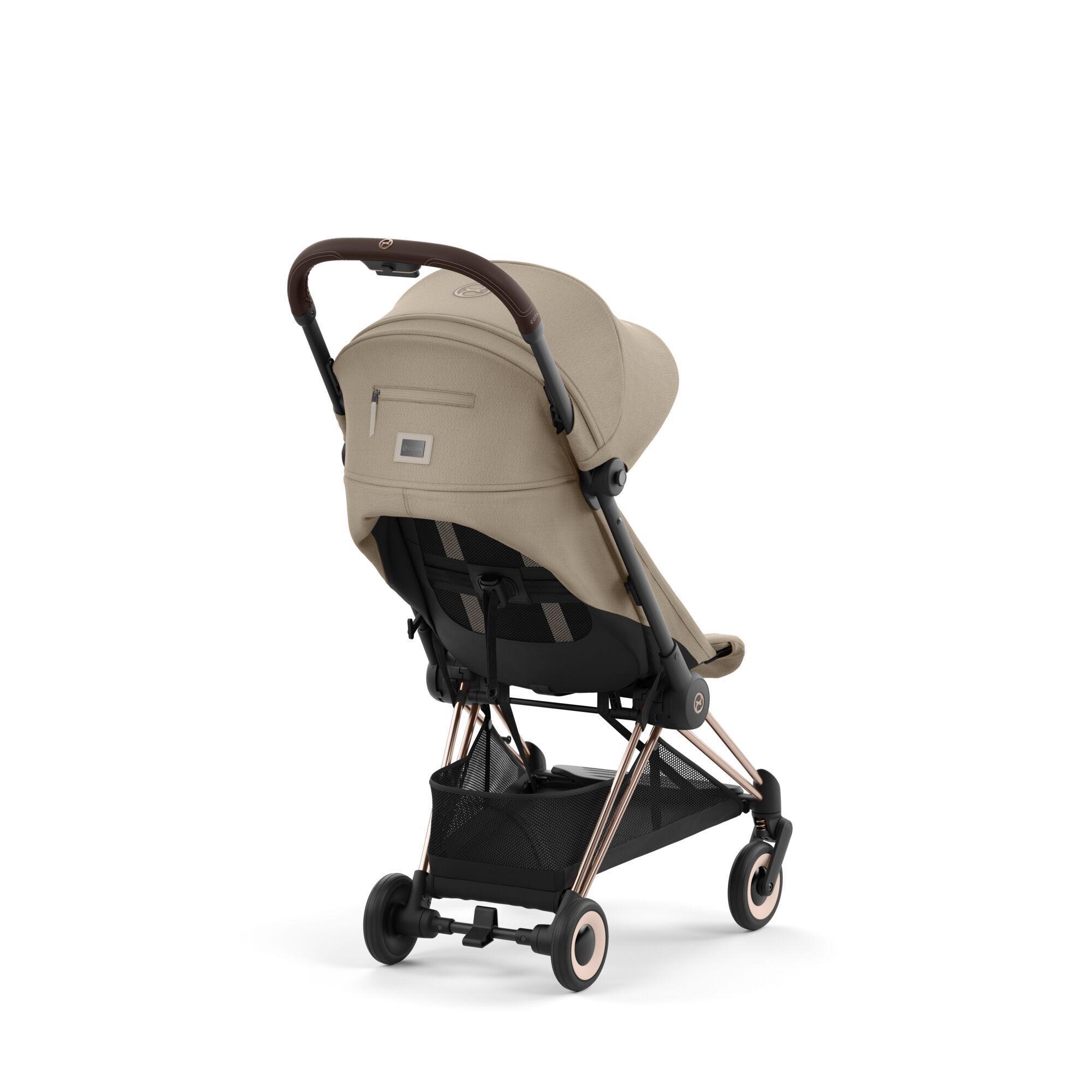 Коляска CYBEX Coya Rosegold / Cozy Beige + Бампер +Дождевик