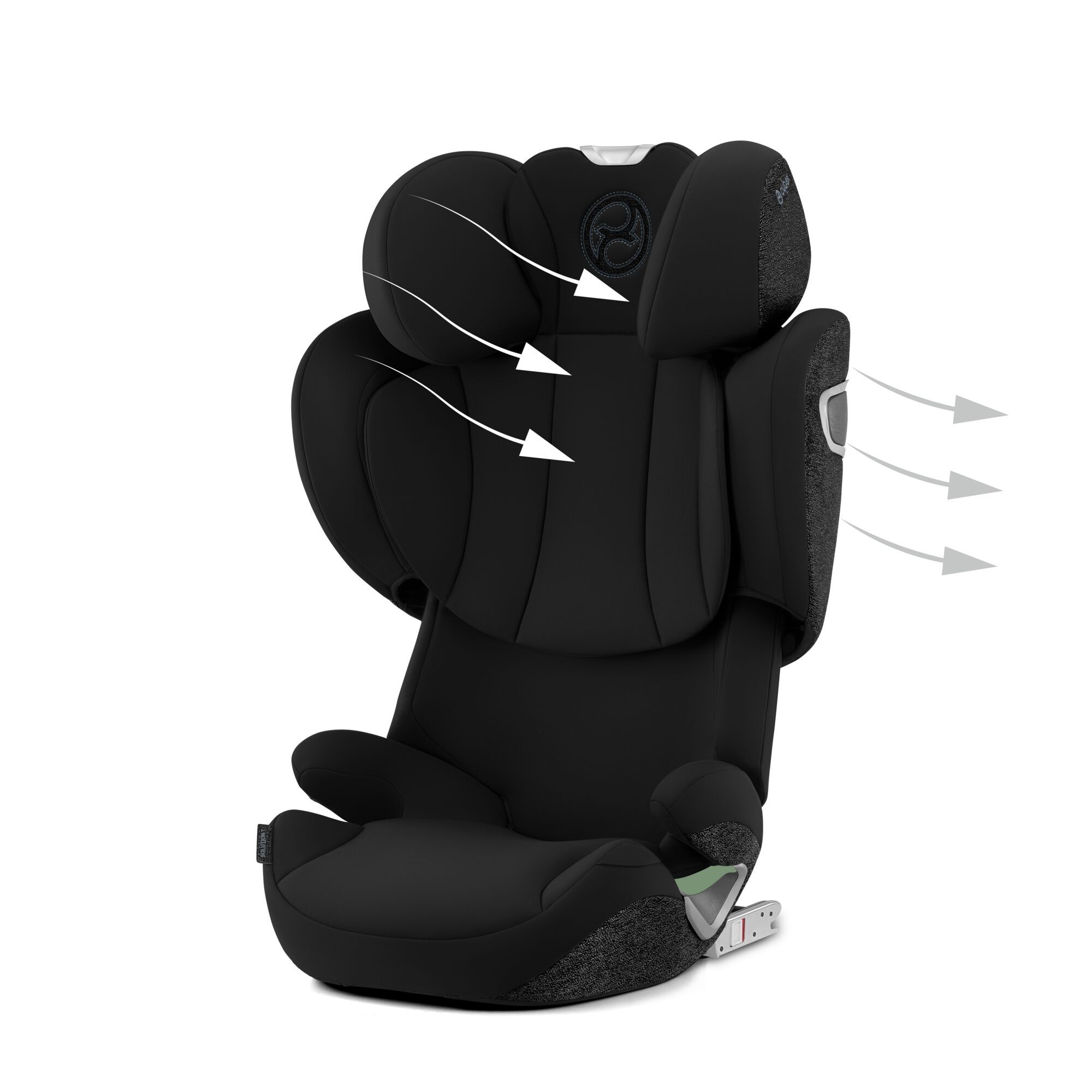 Автокресло Cybex Solution T i-Fix Sepia Black Plus 3-12 лет (15-36 кг), трансформируется в бустер, Isofix, i-Size R129