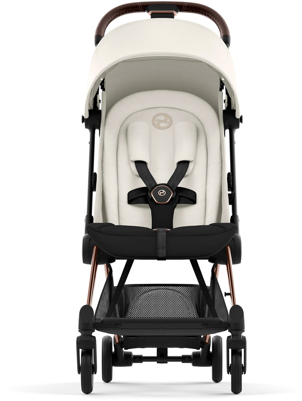 Коляска CYBEX Coya Rosegold / Off White + Бампер +Дождевик