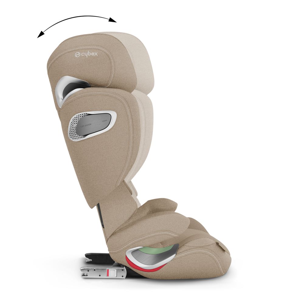 Автокресло Cybex Solution T i-Fix Cozy Beige Plus 3-12 лет (15-36 кг), трансформируется в бустер, Isofix, i-Size R129