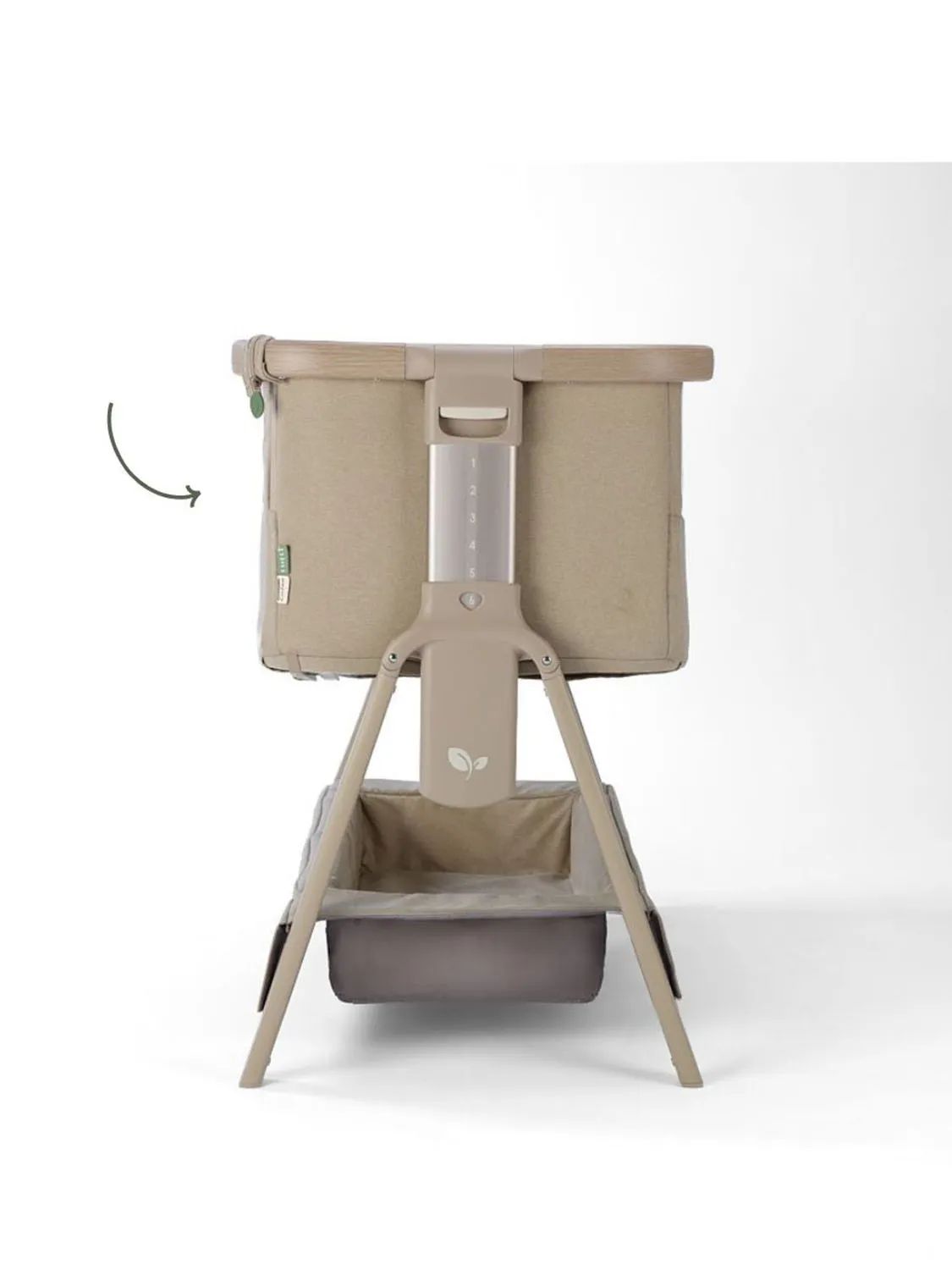 Кровать (колыбель) Tutti Bambini CoZee Air 2 51х80,5 см Орех/Какао (Soft Walnut and Cocoa) c колесами и качалкой 211207/3776