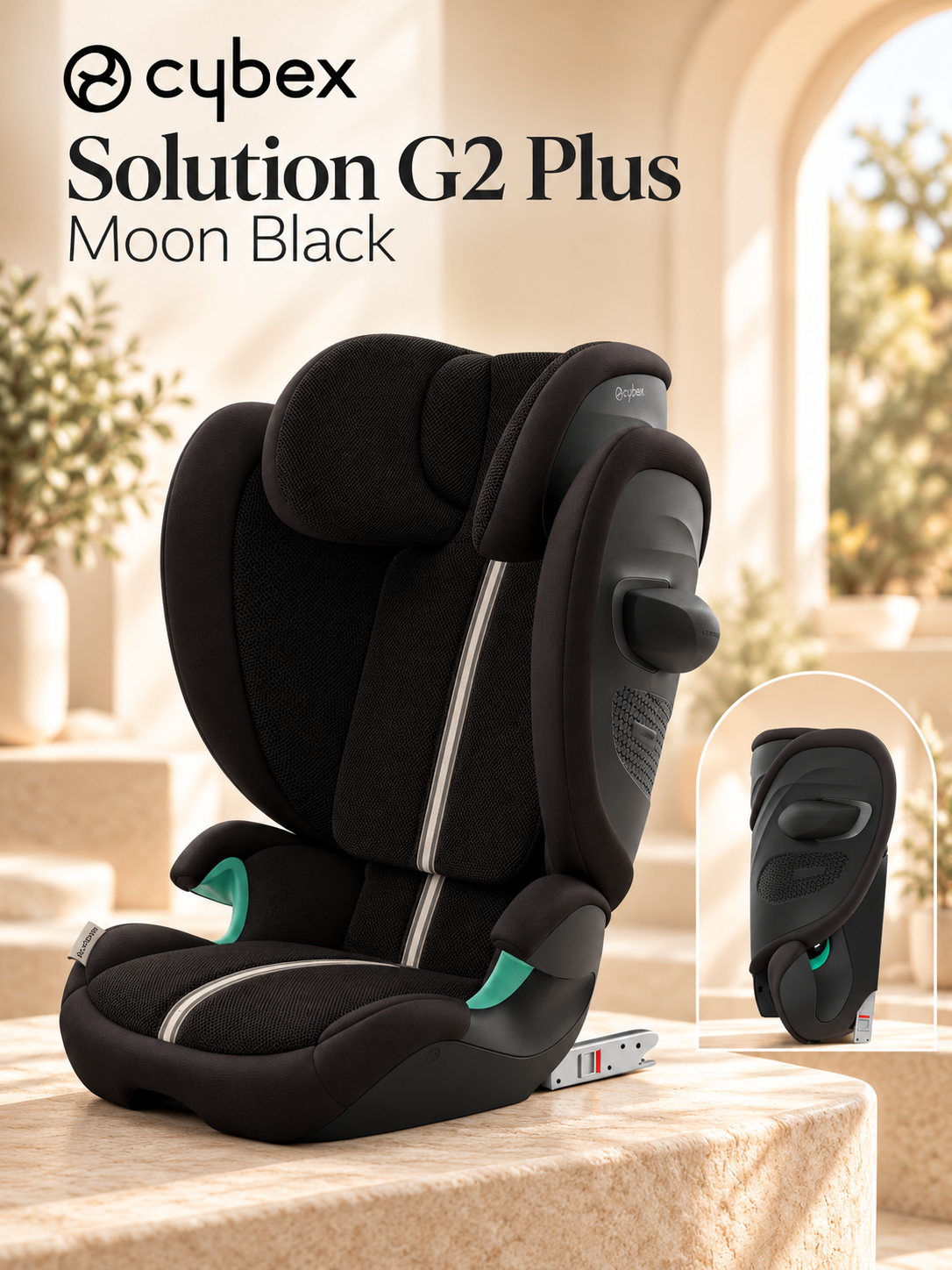 Детское автокресло Cybex Solution G2 Plus Moon Black с IsoFix