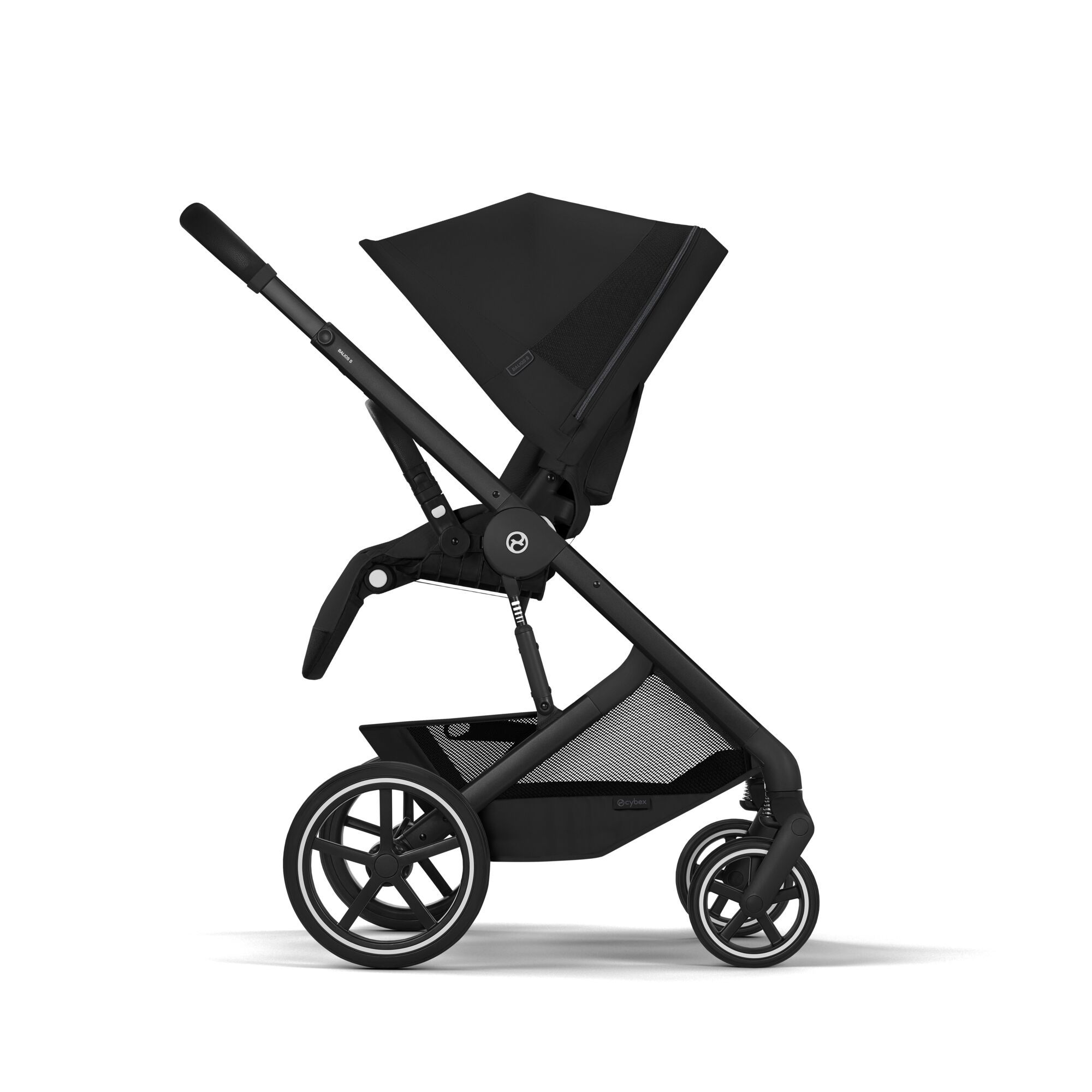 Коляска Cybex Balios S LUX NEW 2026 Moon Black с дождевиком