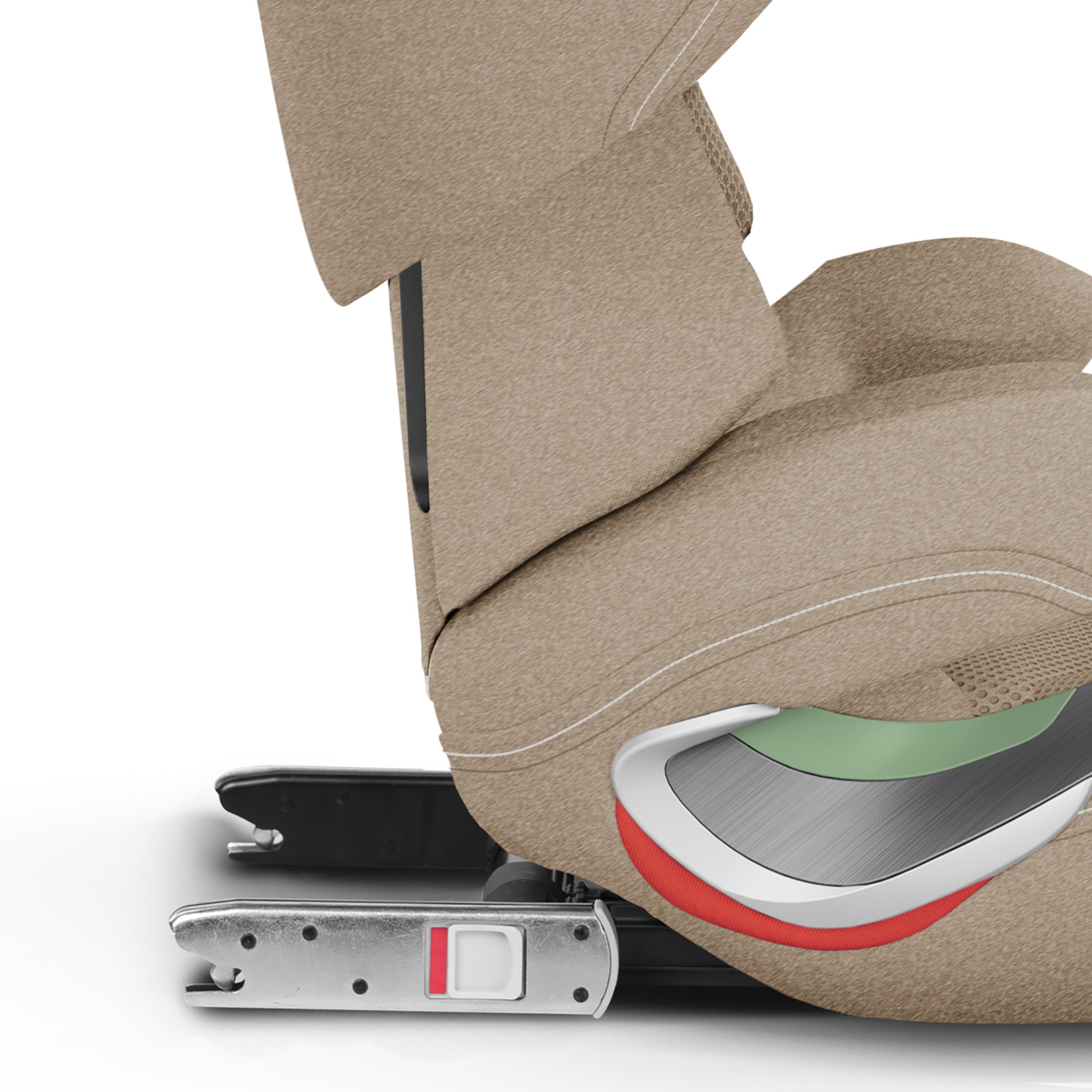 Автокресло Cybex Solution T i-Fix Cozy Beige Plus 3-12 лет (15-36 кг), трансформируется в бустер, Isofix, i-Size R129