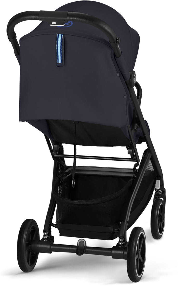 Коляска Cybex Beezy Dark Blue 2026 с бампером и дождевиком