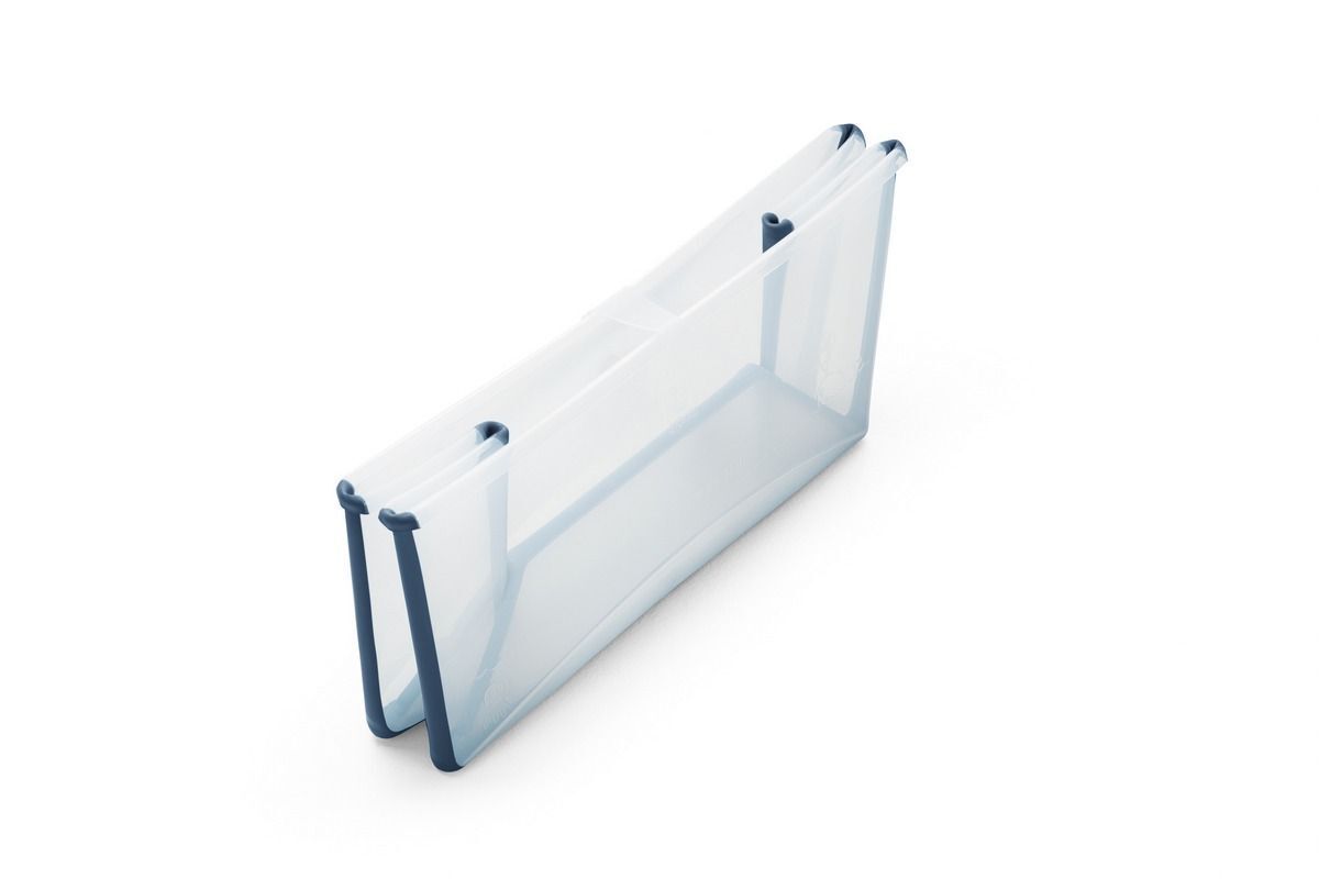 Ванночка с горкой Stokke Flexi Bath Bundle, Tub with Newborn Support Transparent Blue 531504
