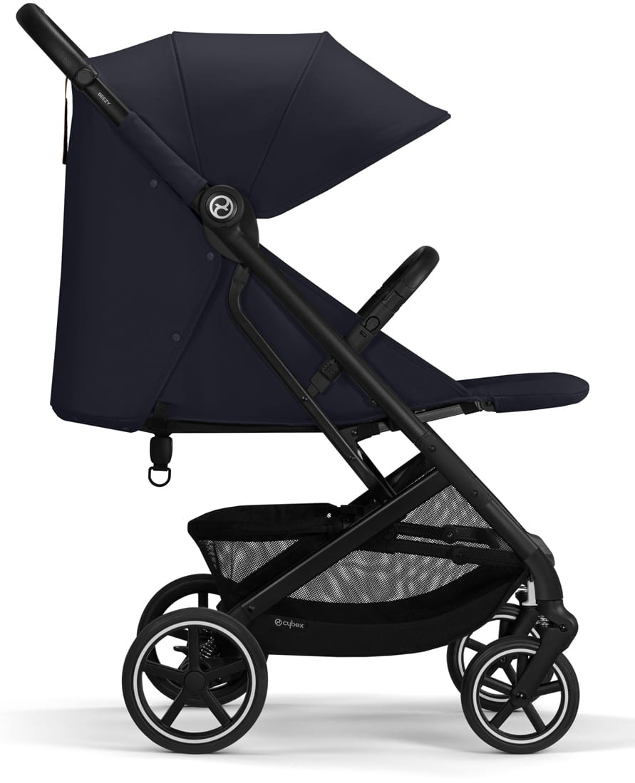 Коляска Cybex Beezy Dark Blue 2026 с бампером и дождевиком