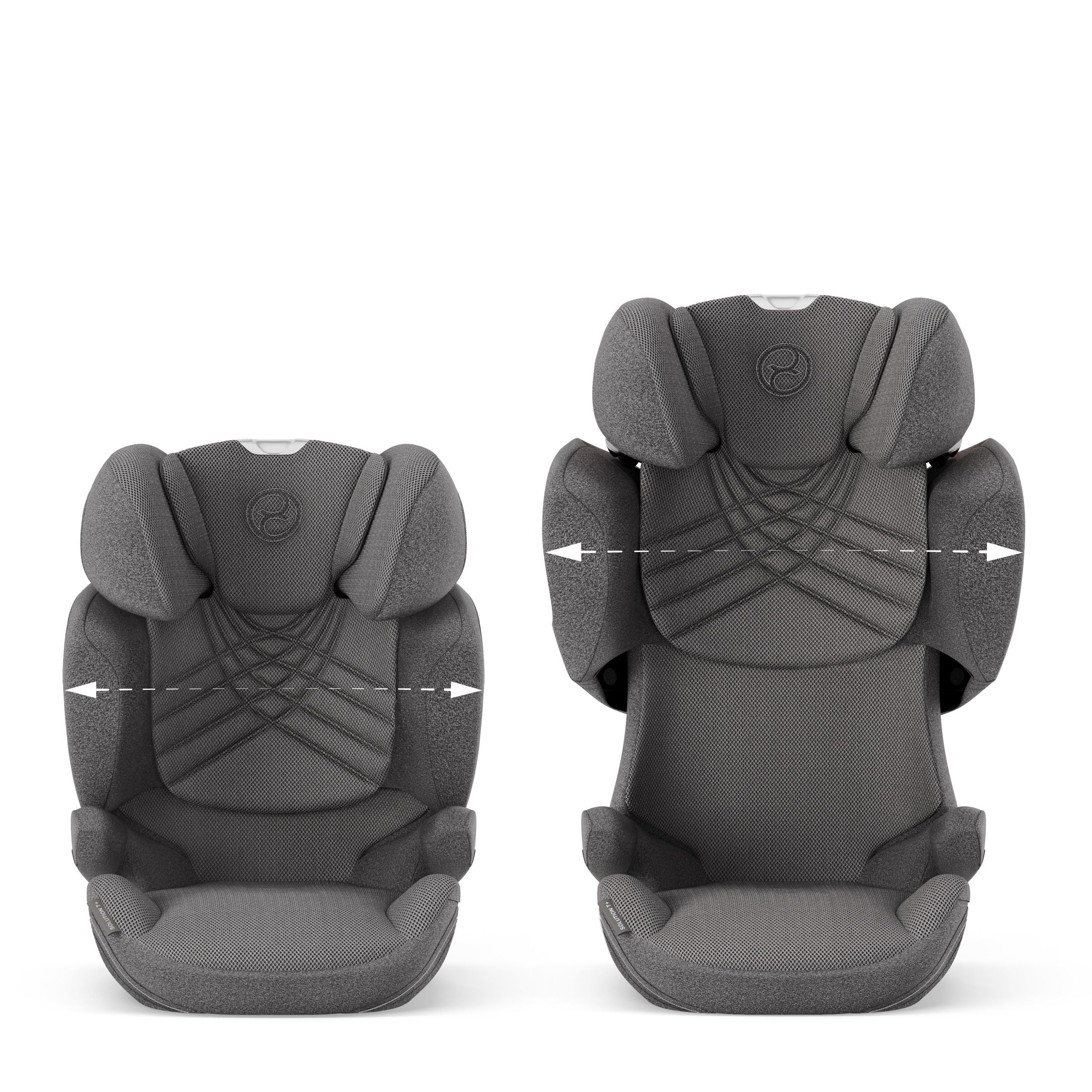 Автокресло Cybex Solution T i-Fix Mirage Grey Plus 3-12 лет (15-36 кг), трансформируется в бустер, Isofix, i-Size R129