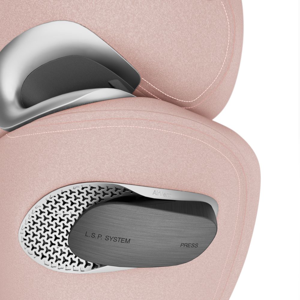 Автокресло Cybex Solution T i-Fix Peach Pink Plus 3-12 лет (15-36 кг), трансформируется в бустер, Isofix, i-Size R129