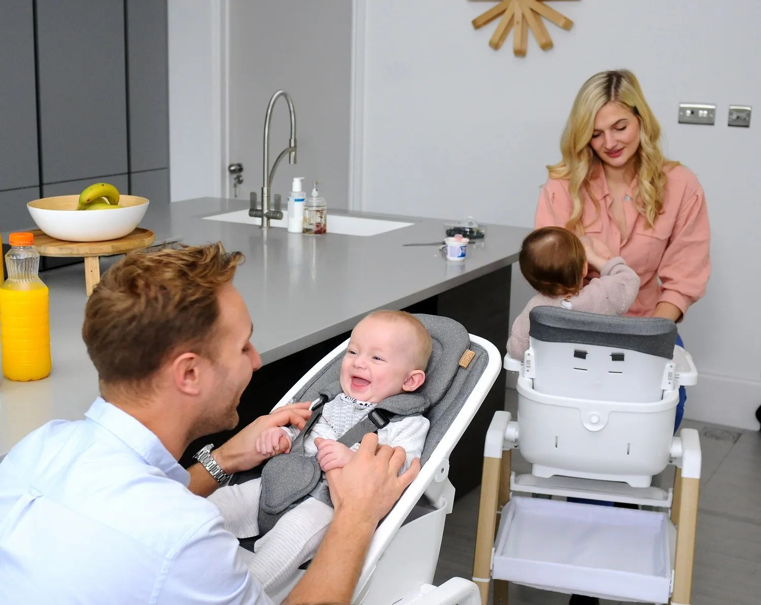 Стул Tutti Bambini для кормления High chair NOVA Complete Grey/Oak 611010/3590B